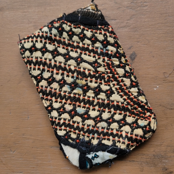 🌎👽 Free People Boho Embroidered Repurposed vtg banjara hippie Wallet card case - Picture 10 of 16